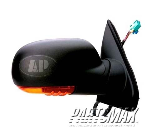 1321 | 2007-2007 GMC ENVOY RT Mirror outside rear view Power w/Signal Lamp; Man Folding; Smooth | GM1321348|15810882