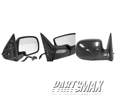 1321 | 2003-2006 CHEVROLET AVALANCHE 2500 RT Mirror outside rear view Heated; w/Signal Lamps; w/Memory; w/P/Lamp; w/Light Sensitive; Pwr-Fold | GM1321373|88980722