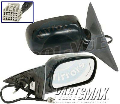 1321 | 2006-2008 CADILLAC DTS RT Mirror outside rear view Power; Heated; w/Turn Signal; w/o Auto Dimming; w/o Memory | GM1321374|25823076