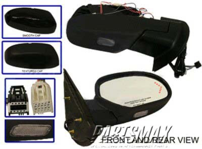 1321 | 2007-2014 CHEVROLET SUBURBAN 1500 RT Mirror outside rear view Power; Heated; w/Courtesy Lamp; w/Signal Lamp; w/Dimmer; Power folding; PTM | GM1321377|25779849