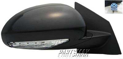 1321 | 2008-2017 BUICK ENCLAVE RT Mirror outside rear view w/o Memory | GM1321380|25867091