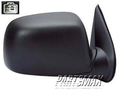 1321 | 2009-2012 GMC CANYON RT Mirror outside rear view Crew Cab; Power; Folding; Paint to Match | GM1321382|25954872