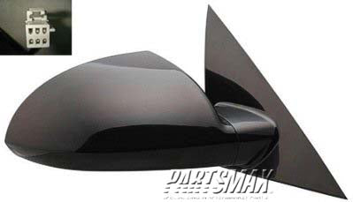 1321 | 2009-2013 CHEVROLET IMPALA RT Mirror outside rear view Power; w/o Defogger; Grained Finish; PTM | GM1321391|25947194