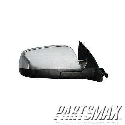 1321 | 2010-2011 CHEVROLET EQUINOX RT Mirror outside rear view Power; Heated; 1st Design; Chrome | GM1321393|20858713