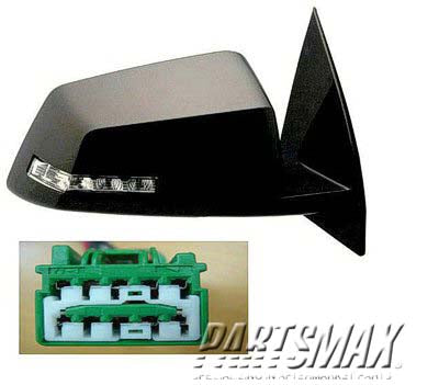 1321 | 2008-2010 SATURN OUTLOOK RT Mirror outside rear view Power; Heated; w/Signal; Power Fold Mirror; 2nd Design; PTM | GM1321402|25883678