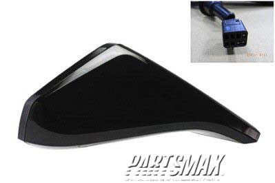 1710 | 2010-2015 CHEVROLET CAMARO RT Mirror outside rear view Power; Non-Heated; w/o Auto Dimming | GM1321405|92247438