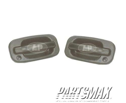 1520 | 2001-2006 GMC SIERRA 2500 HD LT Rear door handle outer Crew cab; black | GM1520105|19356470