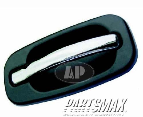 1520 | 2002-2006 CHEVROLET AVALANCHE 2500 LT Rear door handle outer black; w/body cladding | GM1520120|19245503