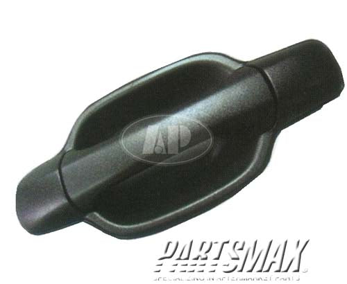 1521 | 2004-2008 CHEVROLET COLORADO RT Rear door handle outer Crew Cab; black | GM1521114|25875524