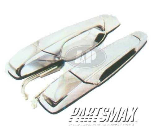 1521 | 2007-2014 GMC SIERRA 3500 HD RT Rear door handle outer Chrome | GM1521130|25960522