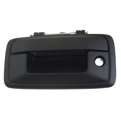 1915 | 2015-2015 GMC SIERRA 3500 HD Rear gate handle w/o Camera; w/Keyhole; Textured Black | GM1915132|23448679