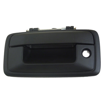 1915 | 2014-2018 GMC SIERRA 1500 Rear gate handle w/o Camera; w/Keyhole; Textured Black | GM1915132|23448679