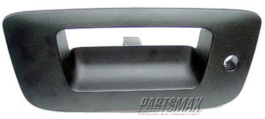 1916 | 2007-2013 GMC SIERRA 1500 Rear gate handle bezel w/Locking Tailgate; w/o Rear View Camera | GM1916106|22755302