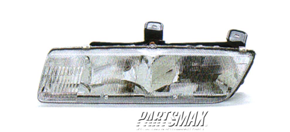 2502 | 1991-1992 SATURN SL1 LT Headlamp assy composite includes park/signal lamps | GM2502131|21110139