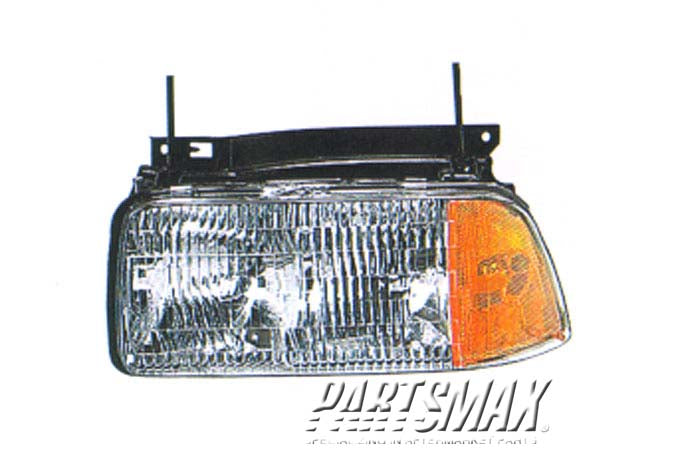 2502 | 1994-1997 GMC SONOMA LT Headlamp assy composite w/composite lamps | GM2502133|16525157