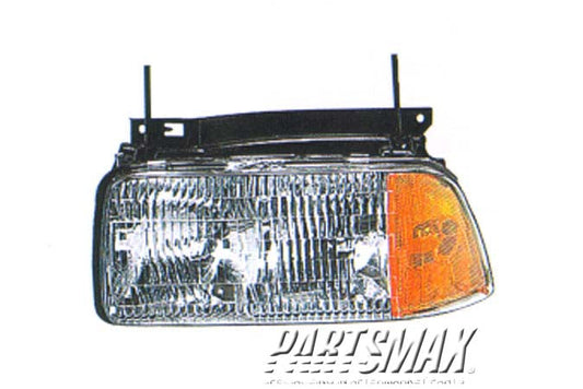 2502 | 1995-1997 GMC JIMMY LT Headlamp assy composite all | GM2502133|16525157