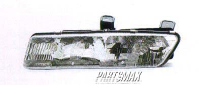 2502 | 1993-1995 SATURN SW1 LT Headlamp assy composite includes park/signal lamps | GM2502151|21110139