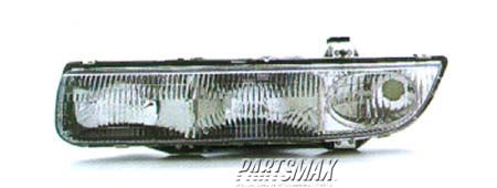 2502 | 1996-1999 SATURN SW2 LT Headlamp assy composite includes park/signal lamps | GM2502155|21111169
