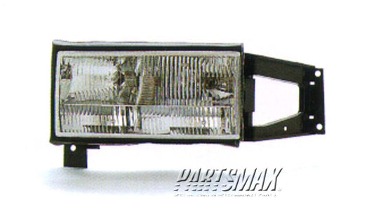2502 | 1994-1996 CADILLAC DEVILLE LT Headlamp assy composite all | GM2502164|16522821