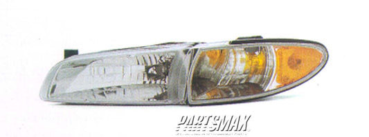 2502 | 1997-2003 PONTIAC GRAND PRIX LT Headlamp assy composite Combination Lamp Assy | GM2502170|19149891
