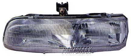 2502 | 1991-1992 BUICK REGAL LT Headlamp assy composite 4dr sedan | GM2502181|16520893