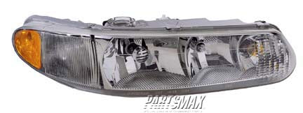 2502 | 1997-2005 BUICK CENTURY LT Headlamp assy composite w/corner lamps - replaces w/o corner lamps | GM2502182|19244639