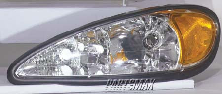 2502 | 1999-2005 PONTIAC GRAND AM LT Headlamp assy composite all | GM2502196|22672207