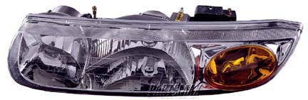 2502 | 2000-2002 SATURN SL LT Headlamp assy composite includes park/signal lamps | GM2502206|21112455