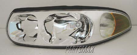 1150 | 2000-2005 BUICK LESABRE LT Headlamp assy composite w/cornering/marker lamp; Limited; w/fluted high beam surface | GM2502210|25769597-PFM