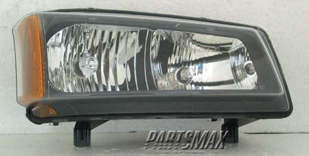 2502 | 2007-2007 CHEVROLET SILVERADO 3500 CLASSIC LT Headlamp assy composite 1st Design; Smooth Bezel | GM2502224|10366037
