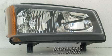 2502 | 2003-2006 CHEVROLET SILVERADO 2500 HD LT Headlamp assy composite 1st Design; Smooth Bezel | GM2502224|10366037