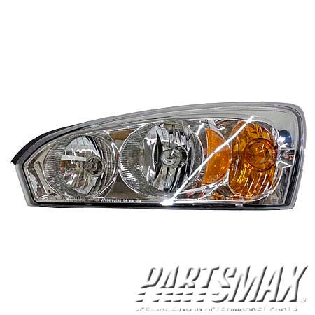 2502 | 2008-2008 CHEVROLET MALIBU LT Headlamp assy composite CLASSIC LS|CLASSIC LT | GM2502235|15851373