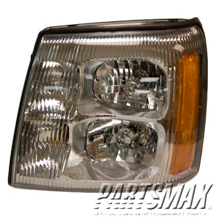 2502 | 2003-2006 CADILLAC ESCALADE ESV LT Headlamp assy composite all | GM2502236|19208222