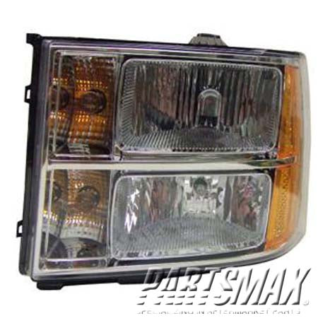 2502 | 2007-2013 GMC SIERRA 1500 LT Headlamp assy composite all | GM2502283|22853029