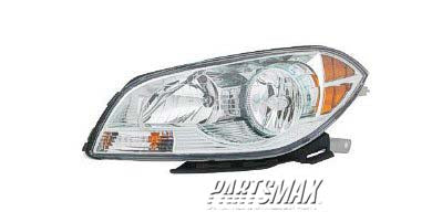 2502 | 2008-2012 CHEVROLET MALIBU LT Headlamp assy composite | GM2502307|22897127