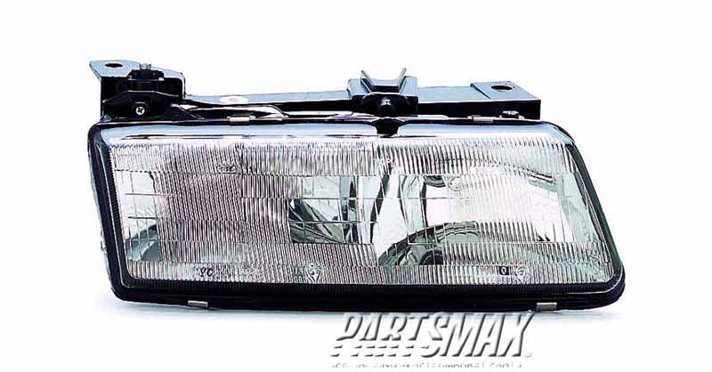 2503 | 1989-1991 PONTIAC GRAND AM RT Headlamp assy composite all | GM2503128|16509212