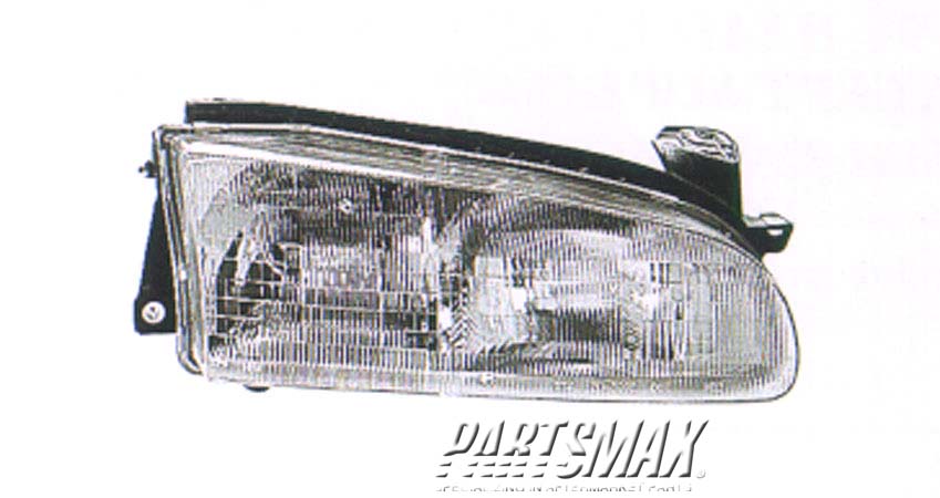 2503 | 1993-1997 GEO PRIZM RT Headlamp assy composite all | GM2503134|94852389