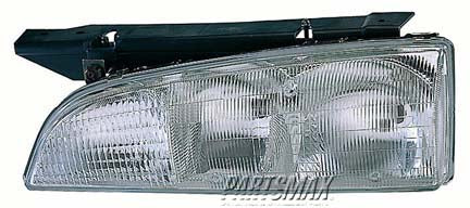 2503 | 1993-1995 PONTIAC BONNEVILLE RT Headlamp assy composite w/o black edged lens | GM2503138|16519272