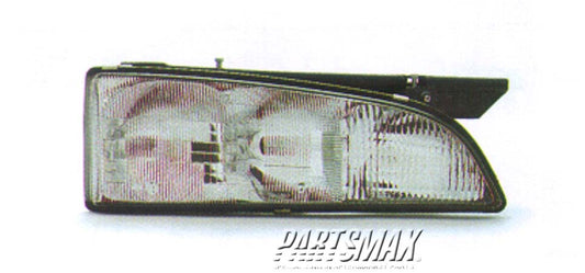 2503 | 1992-1993 PONTIAC BONNEVILLE RT Headlamp assy composite w/black edged lens | GM2503147|16513516