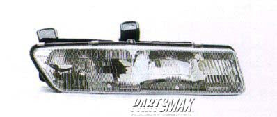 2503 | 1993-1995 SATURN SL2 RT Headlamp assy composite includes park/signal lamps | GM2503151|21110140