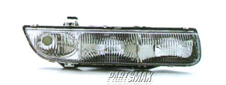 2503 | 1996-1999 SATURN SL1 RT Headlamp assy composite includes park/signal lamps | GM2503155|21111170