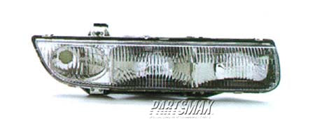 2503 | 1996-1999 SATURN SW2 RT Headlamp assy composite includes park/signal lamps | GM2503155|21111170