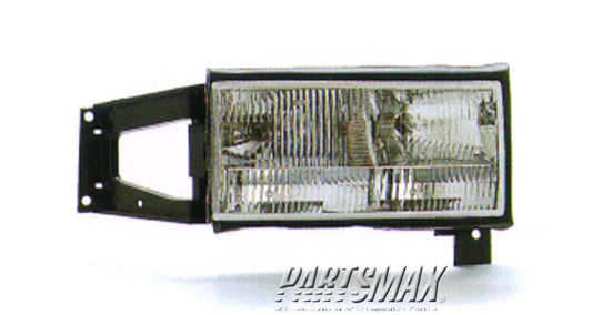 2503 | 1994-1996 CADILLAC DEVILLE RT Headlamp assy composite all | GM2503164|16522822