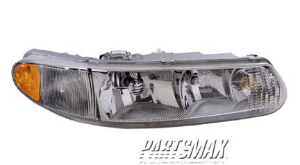 2503 | 1997-2005 BUICK CENTURY RT Headlamp assy composite w/corner lamps - replaces w/o corner lamps | GM2503182|19244638