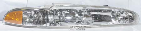 2519 | 1998-2002 OLDSMOBILE INTRIGUE RT Headlamp lens/housing w/o bulbs | GM2503199|19244694