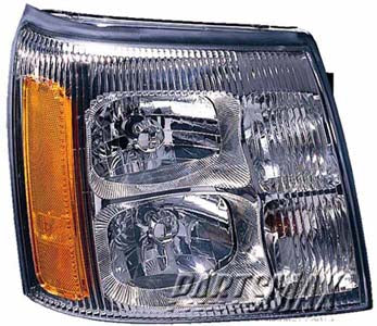 2503 | 2002-2002 CADILLAC ESCALADE RT Headlamp assy composite all | GM2503232|15181850