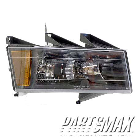 2503 | 2004-2012 GMC CANYON RT Headlamp assy composite w/black bezel | GM2503234|20766570