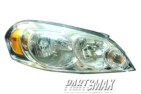 2503 | 2006-2007 CHEVROLET MONTE CARLO RT Headlamp assy composite all | GM2503261|25958360