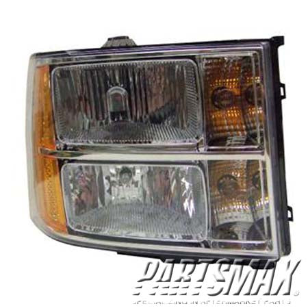 2503 | 2007-2014 GMC SIERRA 3500 HD RT Headlamp assy composite  | GM2503283|22853030