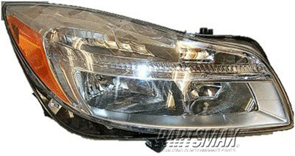 2503 | 2011-2013 BUICK REGAL RT Headlamp assy composite Halogen | GM2503353|22794766